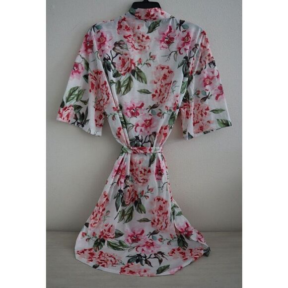 Show Me Your Mumu Women's One Size Pink Rose Garden of Blooms Brie Robe $84+ - Picture 2 of 13
